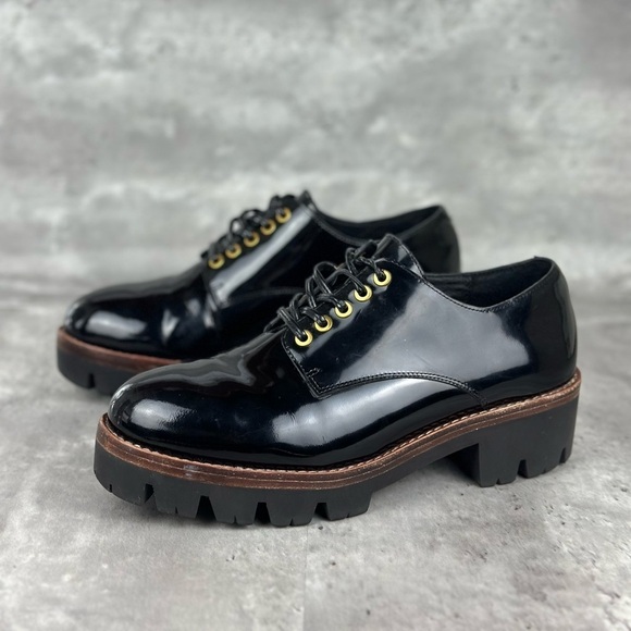 Jeffrey Campbell Trevor Oxford Patent Leather Shoe Size 8 - Picture 6 of 9